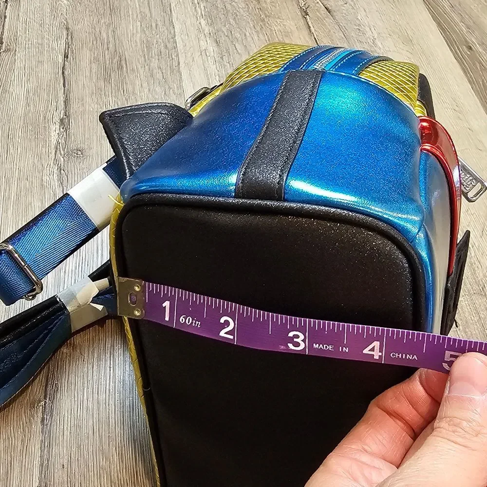 LOUNGEFLY Wolverine Marvel Metallic X-Men '97 Wolverine Cosplay Mini Backpack